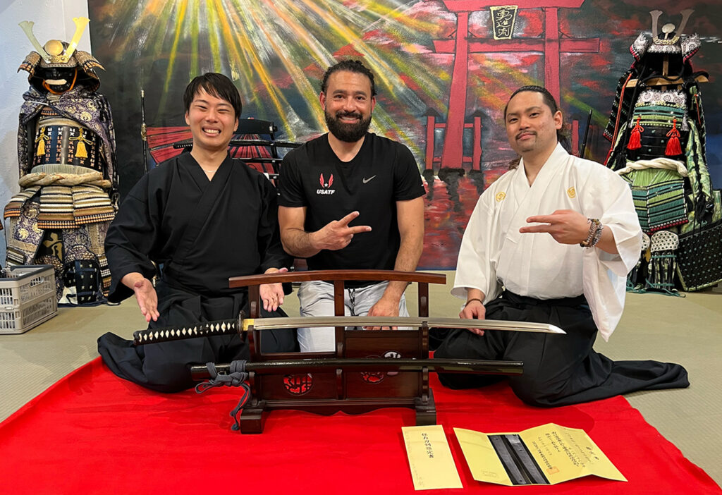 Selling Authentic Japanese Katana Samurai Training with Modernday