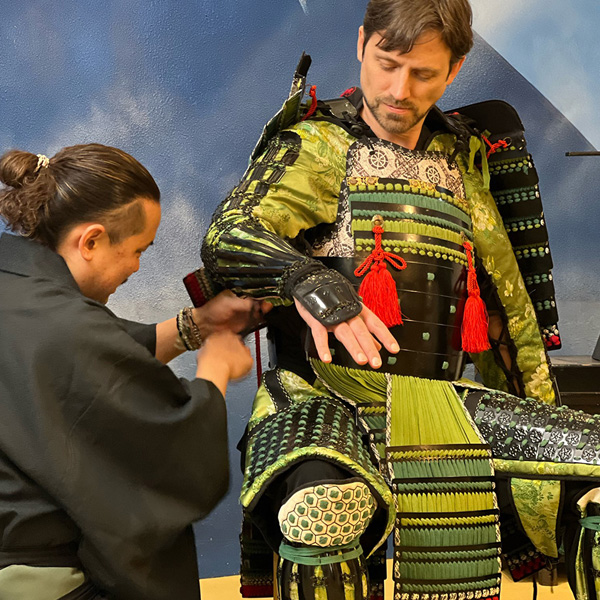 Samurai armor experience at Yushinkan